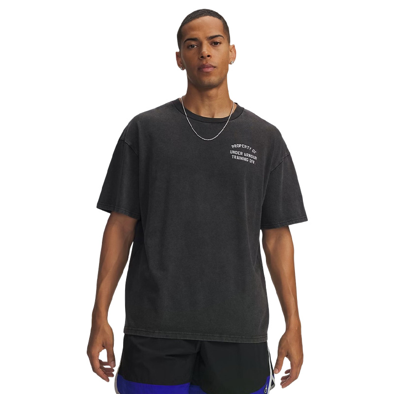 Under Armour Heavyweight Property Of UA Kısa Kollu T-Shirt Siyah