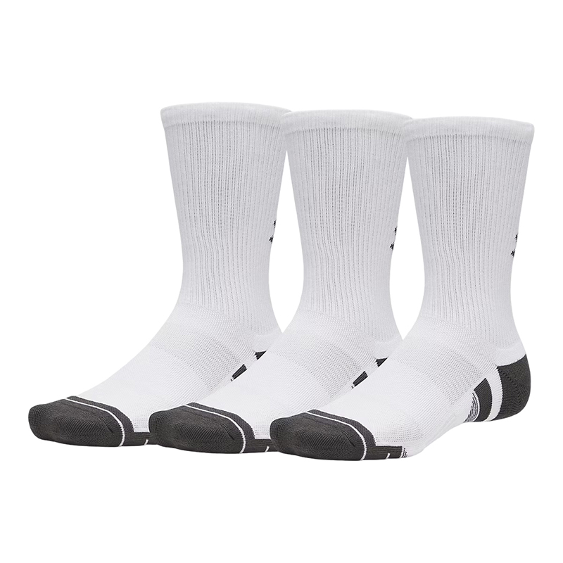 Under Armour Performance Tech 3'lü Paket Crew Çorap Beyaz Gri