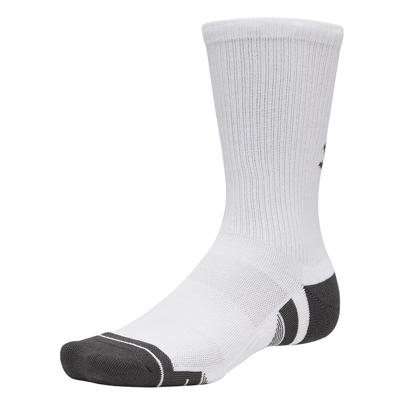Under Armour Performance Tech 3'lü Paket Crew Çorap Beyaz Gri