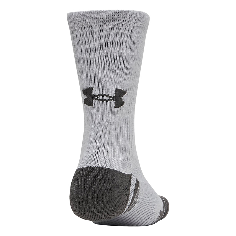 Under Armour Performance Tech 3'lü Paket Crew Çorap Siyah Beyaz Gri