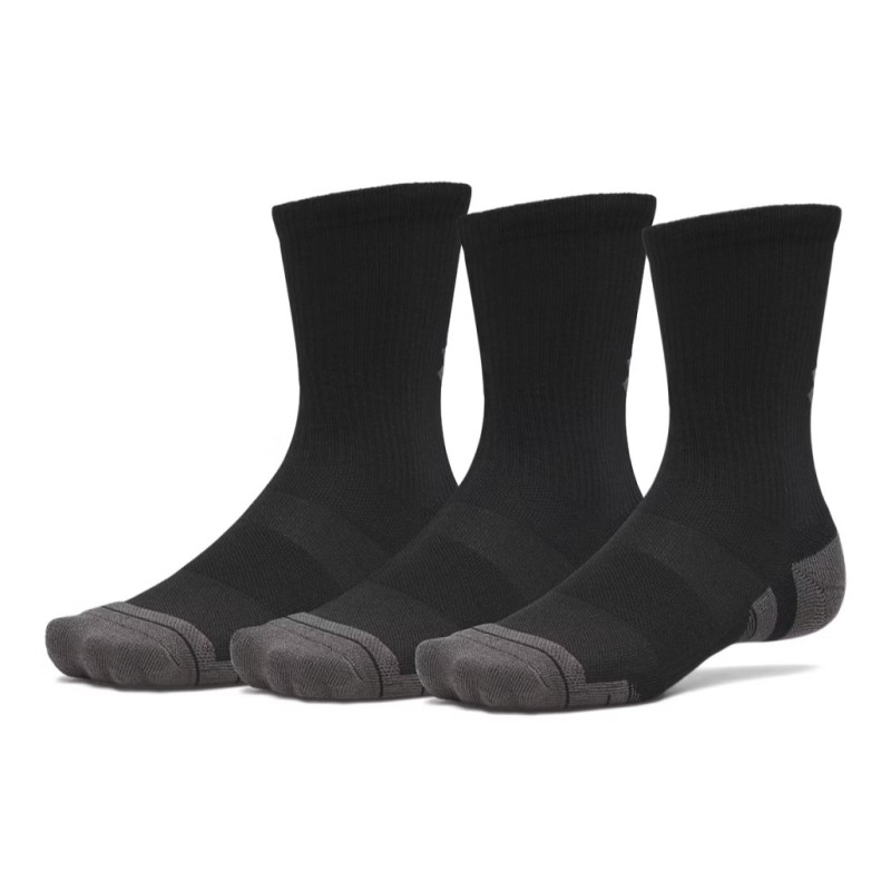 Under Armour Performance Tech 3'lü Paket Crew Çorap Siyah Gri
