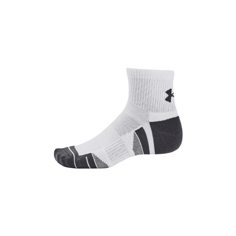 Under Armour Performance Tech 3'lü Paket Quarter Çorap Beyaz Gri