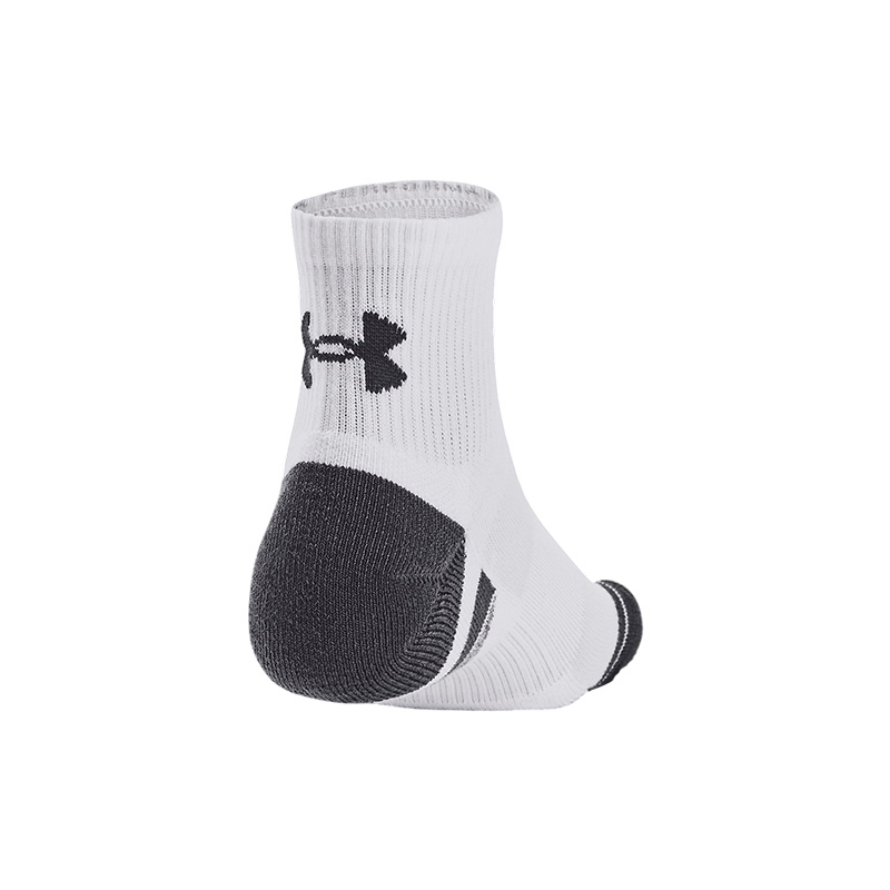 Under Armour Performance Tech 3'lü Paket Quarter Çorap Beyaz Gri