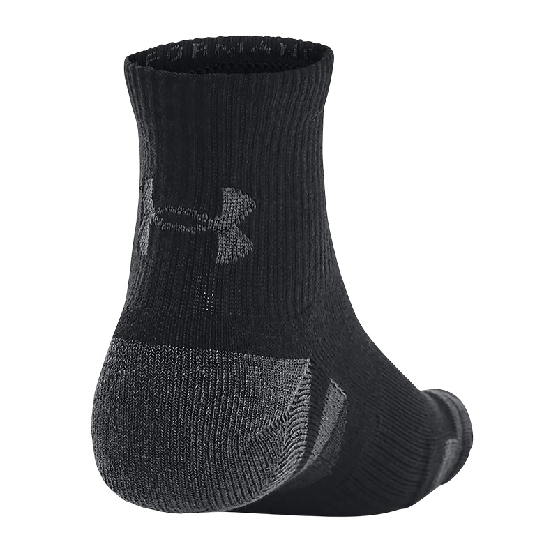 Under Armour Performance Tech 3'lü Paket Quarter Çorap Siyah Gri
