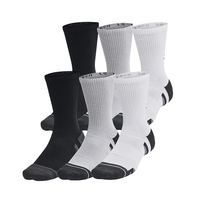 Under Armour Performance Tech 6'Lı Paket Crew Çorap Gri