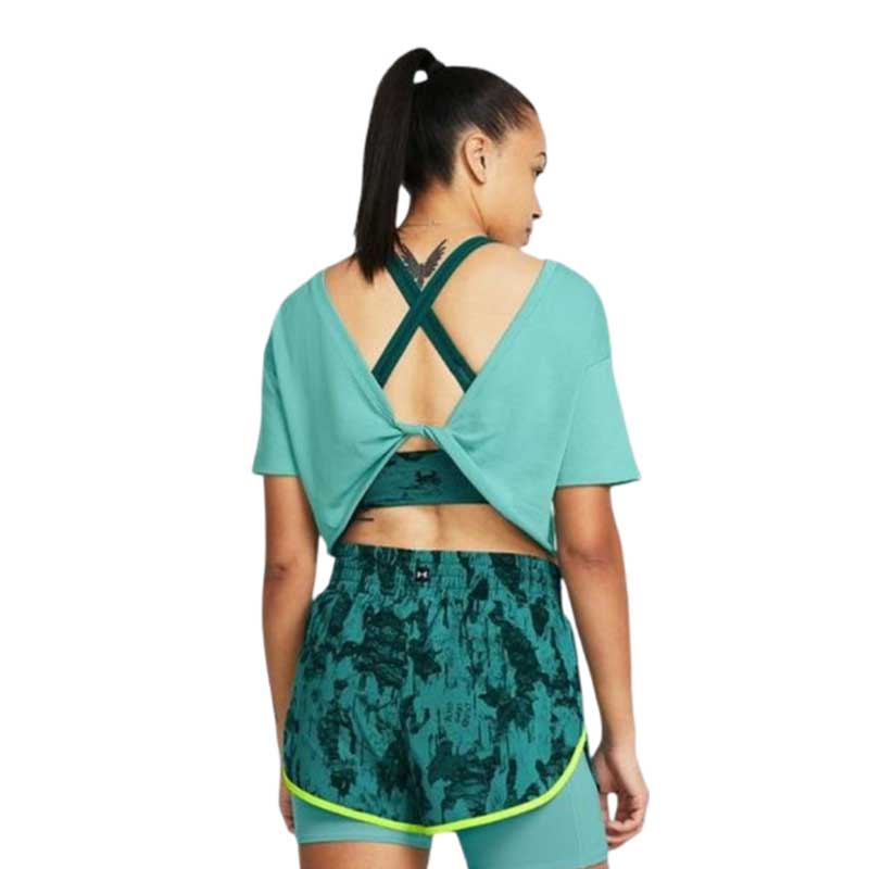 Under Armour Project Rock Balance Graphic Kadın Kısa Kollu T-Shirt Yeşil