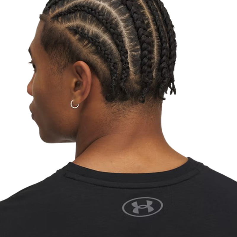Under Armour Project Rock Cap Sleeve Kısa Kollu T-Shirt Siyah