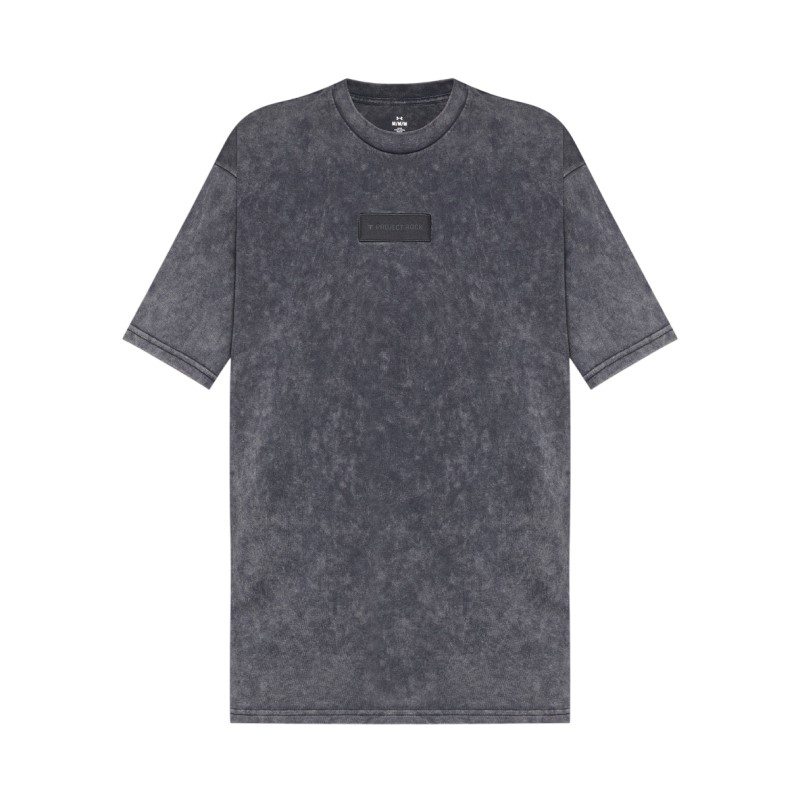 Under Armour Project Rock Heavyweight Oversize Kısa Kollu T-Shirt Siyah