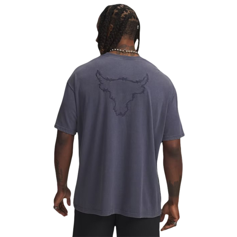 Under Armour Project Rock Q3 ST Graphic Kısa Kollu T-Shirt Füme