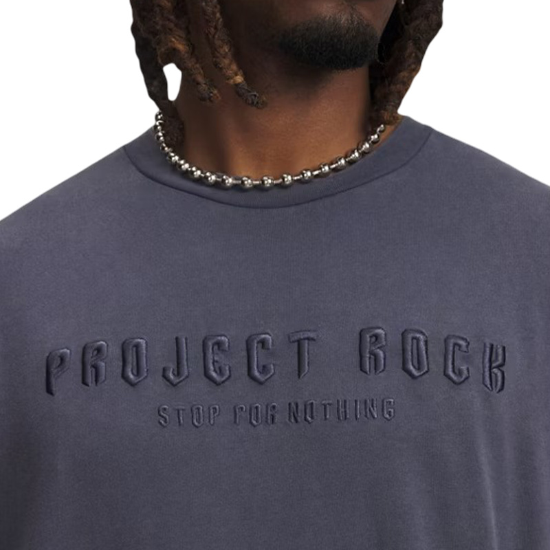 Under Armour Project Rock Q3 ST Graphic Kısa Kollu T-Shirt Füme