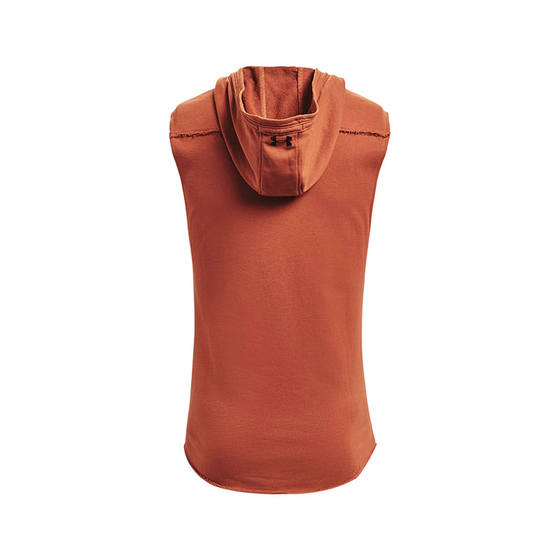 Under Armour Project Rock Terry Iron Kapüşonlu Kolsuz T-Shirt Turuncu