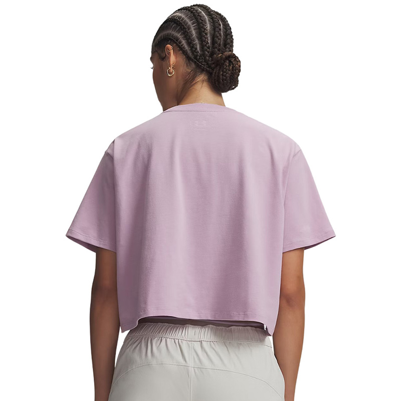 Under Armour Rival Boxy Solid Kadın Kısa Kollu T-Shirt Pembe