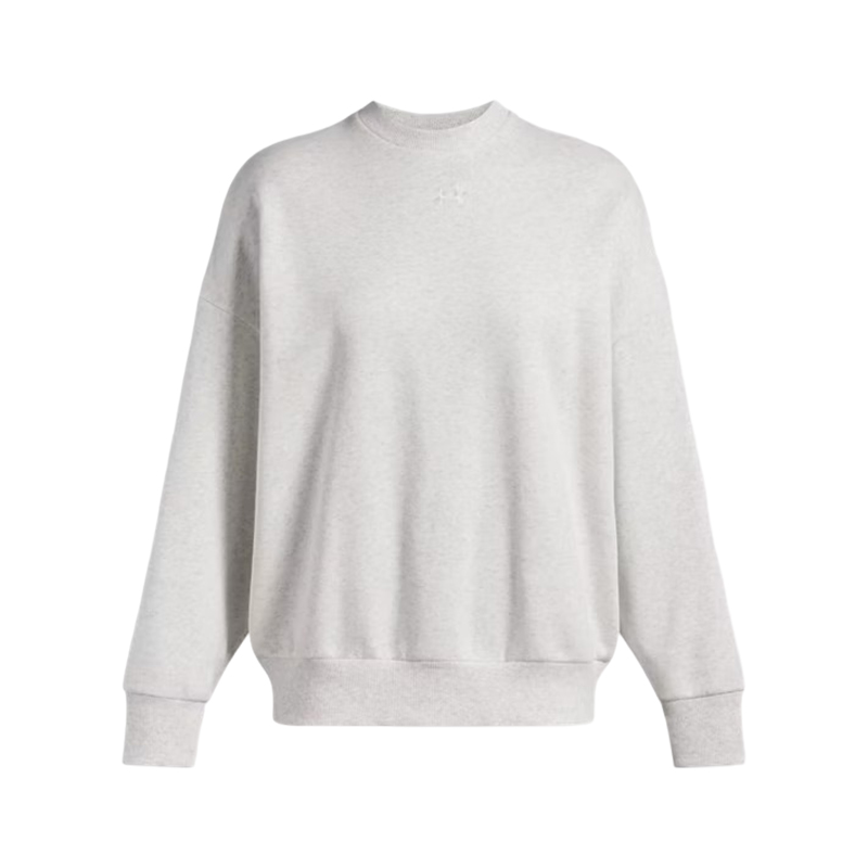 Under Armour Rival Fleece Kadın Oversize Sweatshirt Açık Gri