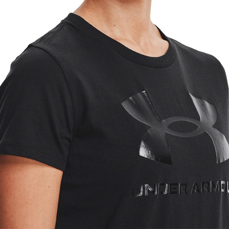 Under Armour Sportstyle Graphic Kadın Kısa Kollu T-Shirt Siyah