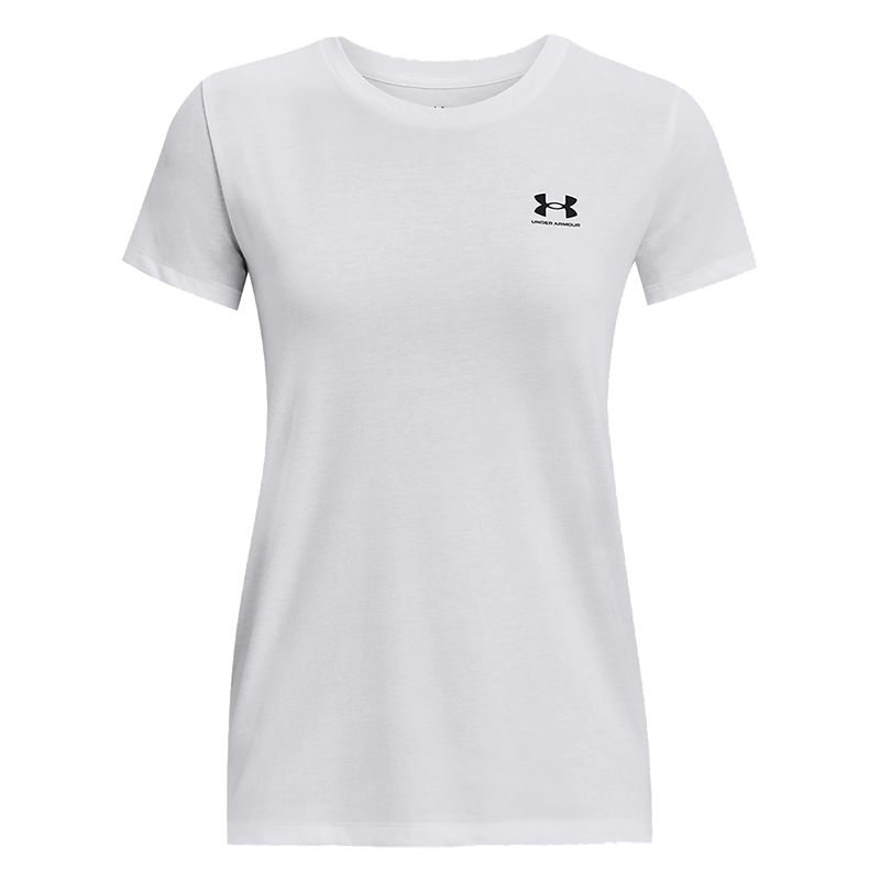 Under Armour Sportstyle Left Chest Kadın Kısa Kollu T-Shirt Beyaz