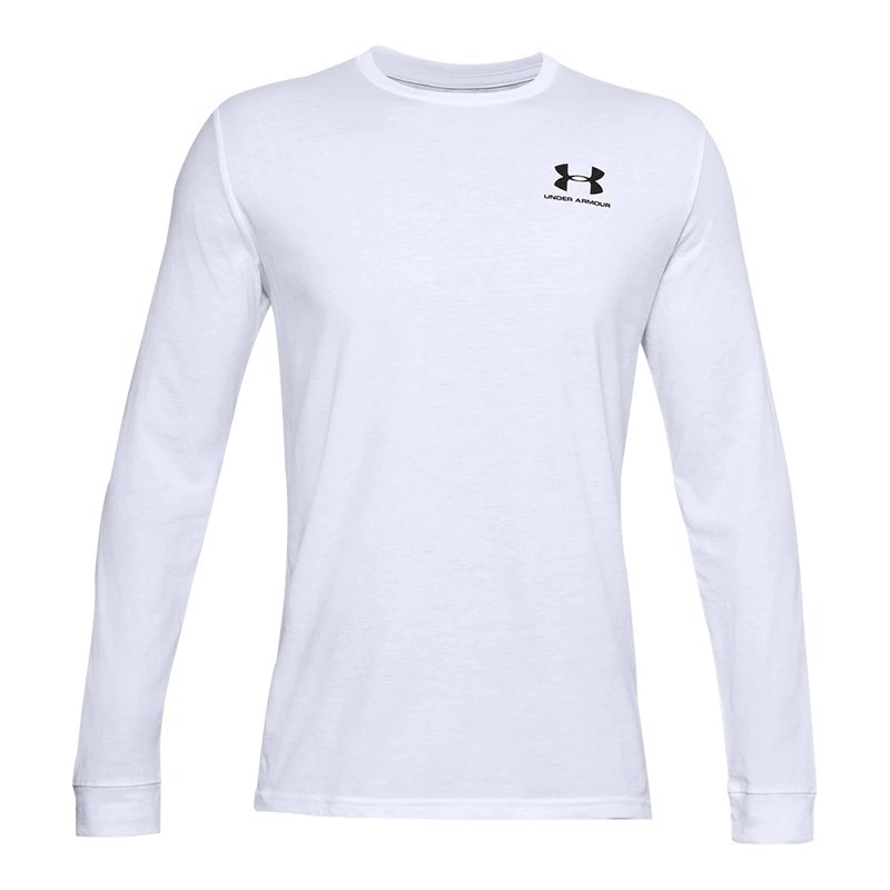 Under Armour Sportstyle Left Chest Uzun Kollu T-Shirt Beyaz