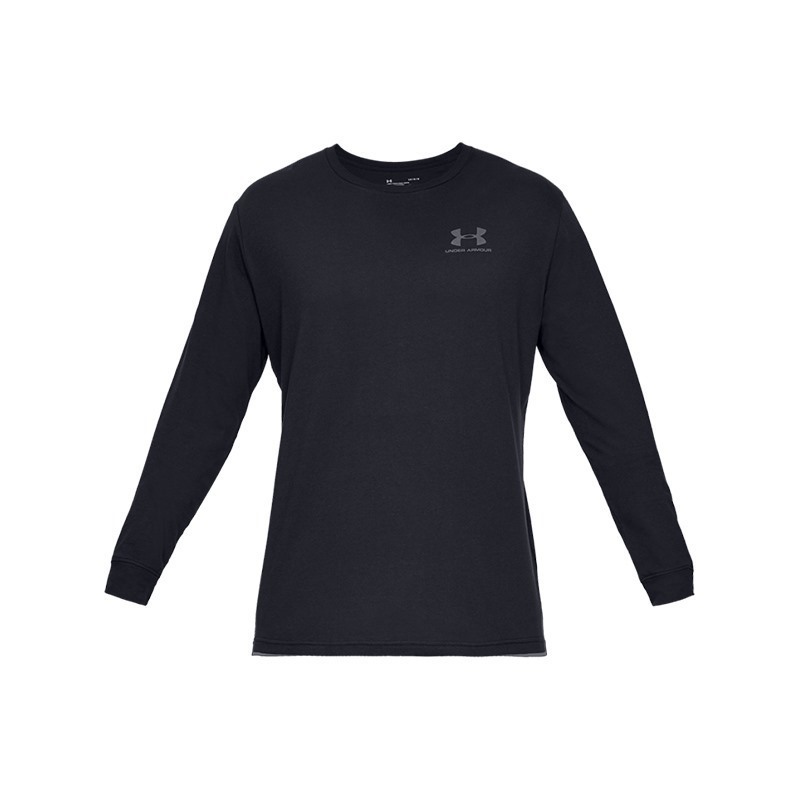 Under Armour Sportstyle Left Chest Uzun Kollu T-Shirt Siyah