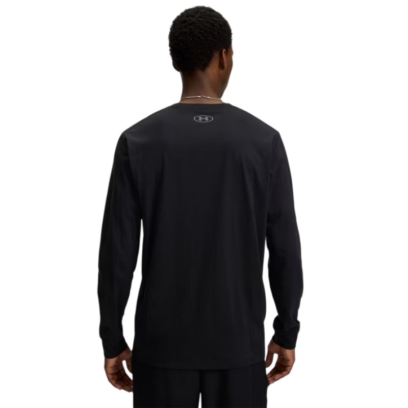 Under Armour Sportstyle Left Chest Uzun Kollu T-Shirt Siyah Gri