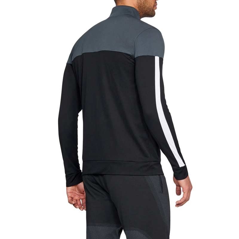 Under Armour Sportstyle Pique Track Jacket Fermuarlı Üst Siyah-Gri