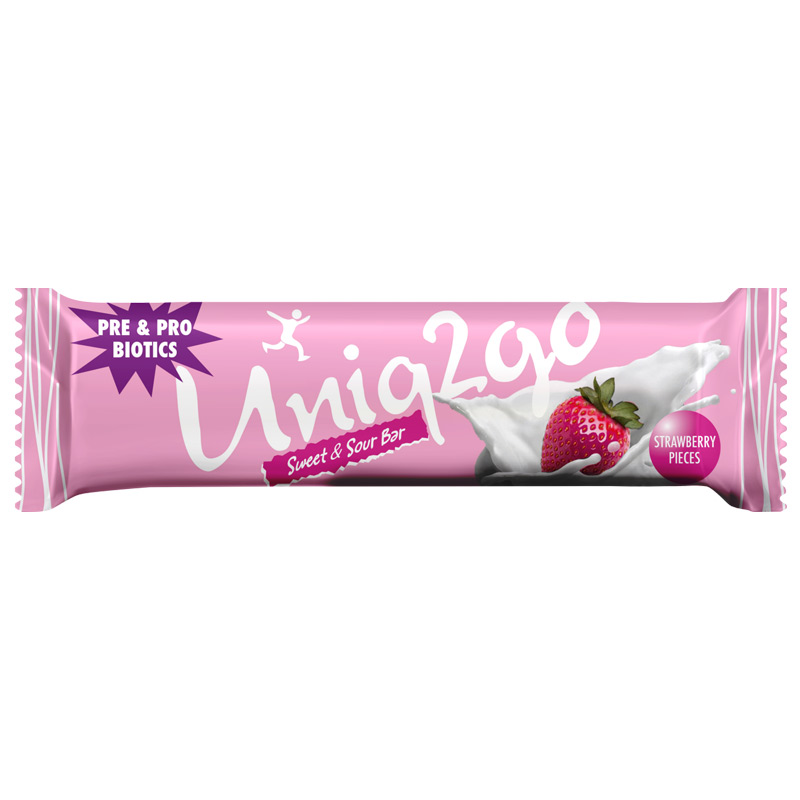 Uniq2go Tatlı Ekşi Pre-Probiyotik Protein Bar 38 Gr 16 Adet