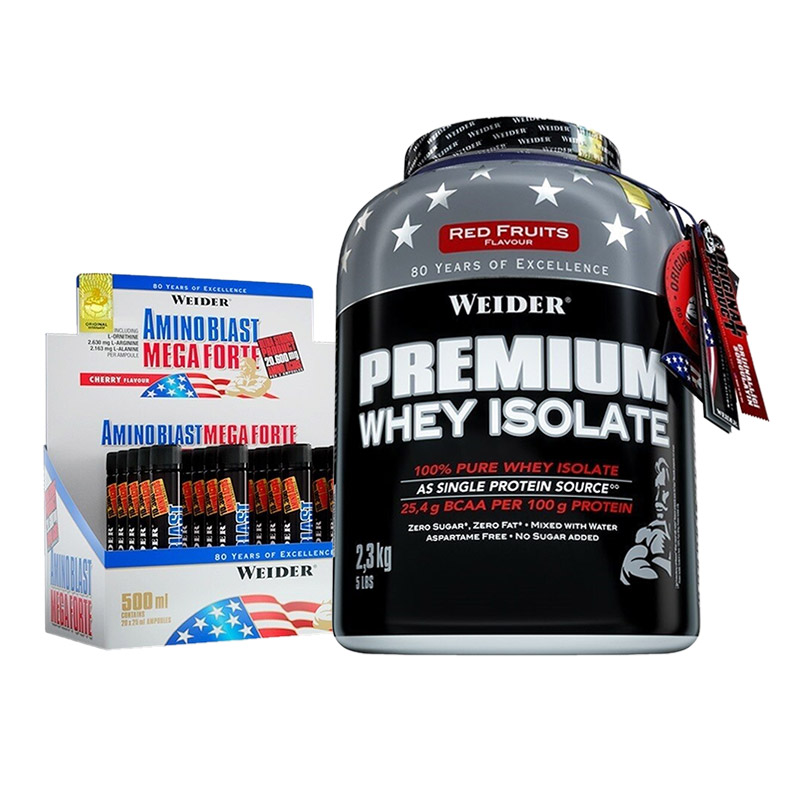 Weider Premium Whey Isolate 2300 Gr + Amino Liquid Mega Forte Kombinasyonu