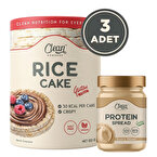 Clean Powders Protein Spread Fındık Kreması + 3'lü Pirinç Patlağı Kombinasyonu