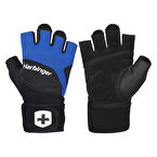Harbinger Training Grip Wristwrap Fitness Eldiveni Mavi