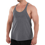 Kingsize Darksteel Antik Yıkamalı Atlet Füme