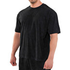 Kingsize Darksteel Antik Yıkamalı Oversize T-Shirt Siyah
