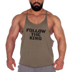Kingsize Follow The King Antrenman Atleti Ön Baskılı Haki