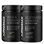Kingsize Nutrition BCAA Complex 1000 Gr + Glutamine 750 Gr Aromasız Kombinasyonu