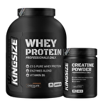 Kingsize Nutrition Whey Protein 2000 Gr + Creatine Powder 300 Gr Kombinasyonu