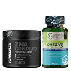 Kingsize Nutrition ZMA Complex 100 Tablet + Nature's Supreme Omega 3 1000 Mg 100 Kapsül Kombinasyonu