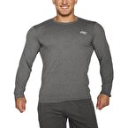 MuscleCloth Basic Uzun Kollu T-Shirt Gri