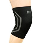 MuscleCloth Elastik Spor Dizlik Tekli Paket Siyah