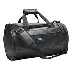 MuscleCloth Elite Duffel Bag Silindir Spor Çanta Siyah