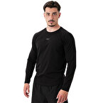 MuscleCloth Elite Reglan Uzun Kollu T-Shirt Siyah