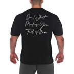 MuscleCloth Feel Alive Oversize T-Shirt Siyah