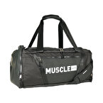 MuscleCloth Glory Silindir Çanta Siyah Beyaz