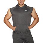 MuscleCloth Kapüşonlu Kolsuz Yelek Gri