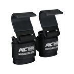 MuscleCloth Lifting Hooks Ağırlık Kaldırma Kancası Siyah