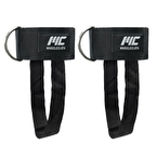 MuscleCloth Padded Ankle Cuff Taban Destekli 2'li Paket Siyah