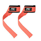 MuscleCloth Padded Lifting Straps Pembe