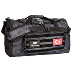 MuscleCloth Tactical Duffel Bag Silindir Çanta Siyah Kamuflaj