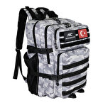 MuscleCloth Tactical Sırt Çantası Gri Kamuflaj