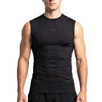 MuscleCloth Tech Kolsuz T-Shirt Siyah