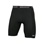 MuscleCloth Training Erkek Şort Tayt Siyah