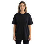 MuscleCloth Training Kadın Oversize T-Shirt Siyah