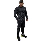 MuscleCloth Training Stretch Eşofman Takımı Siyah