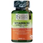 Nature's Supreme Vitamin B2 100 Mg 100 Kapsül